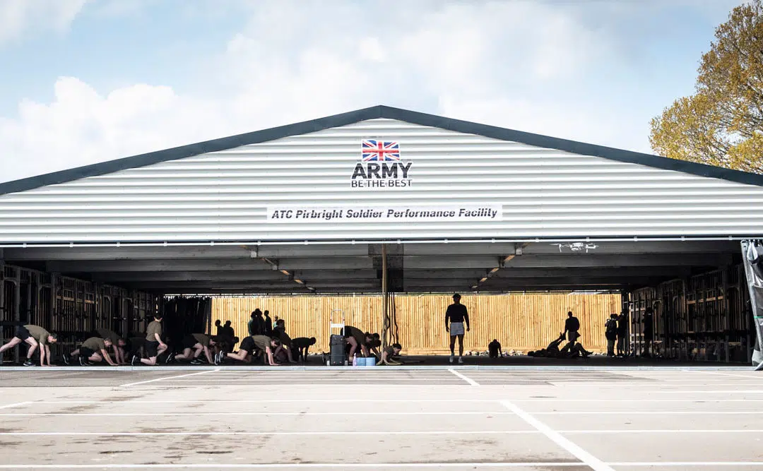 INDIGOFITNESS DESIGNS AND CONSTRUCTS STRENGTH AND CONDITIONING SHELTERS FOR THE MOD